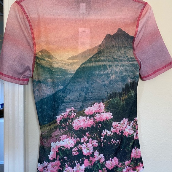 Topshop mountain print mesh t - Picture 3 of 4